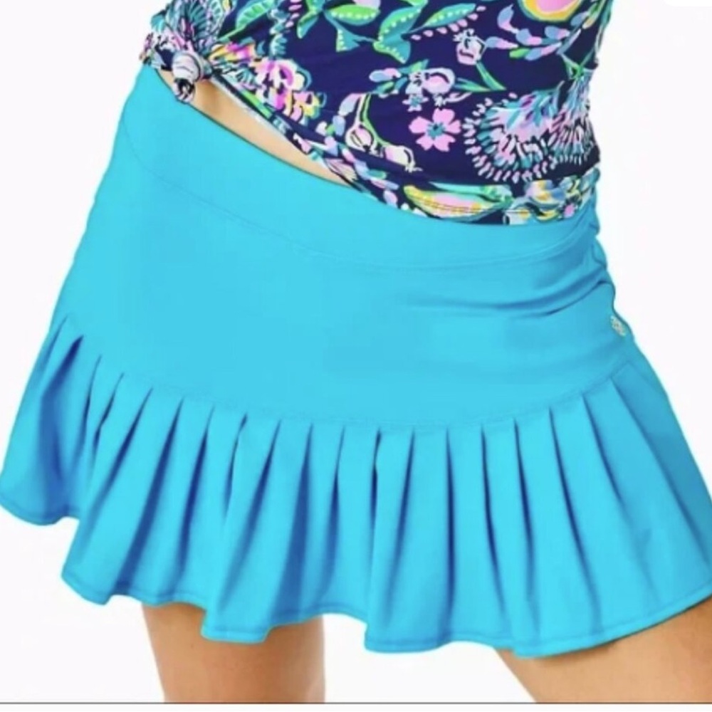 LILLY PULITZER WOMEN’S LUXLETIC TAYE SKORT TURQUOISE OASIS SIZE SMALL